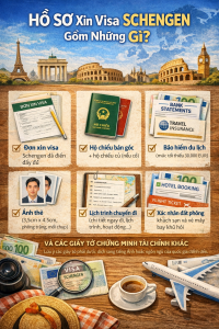 Hồ sơ xin visa Schengen gồm những gì? Checklist chi tiết, dễ chuẩn bị