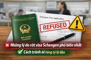 Những lý do rớt visa Schengen phổ biến nhất & cách tránh